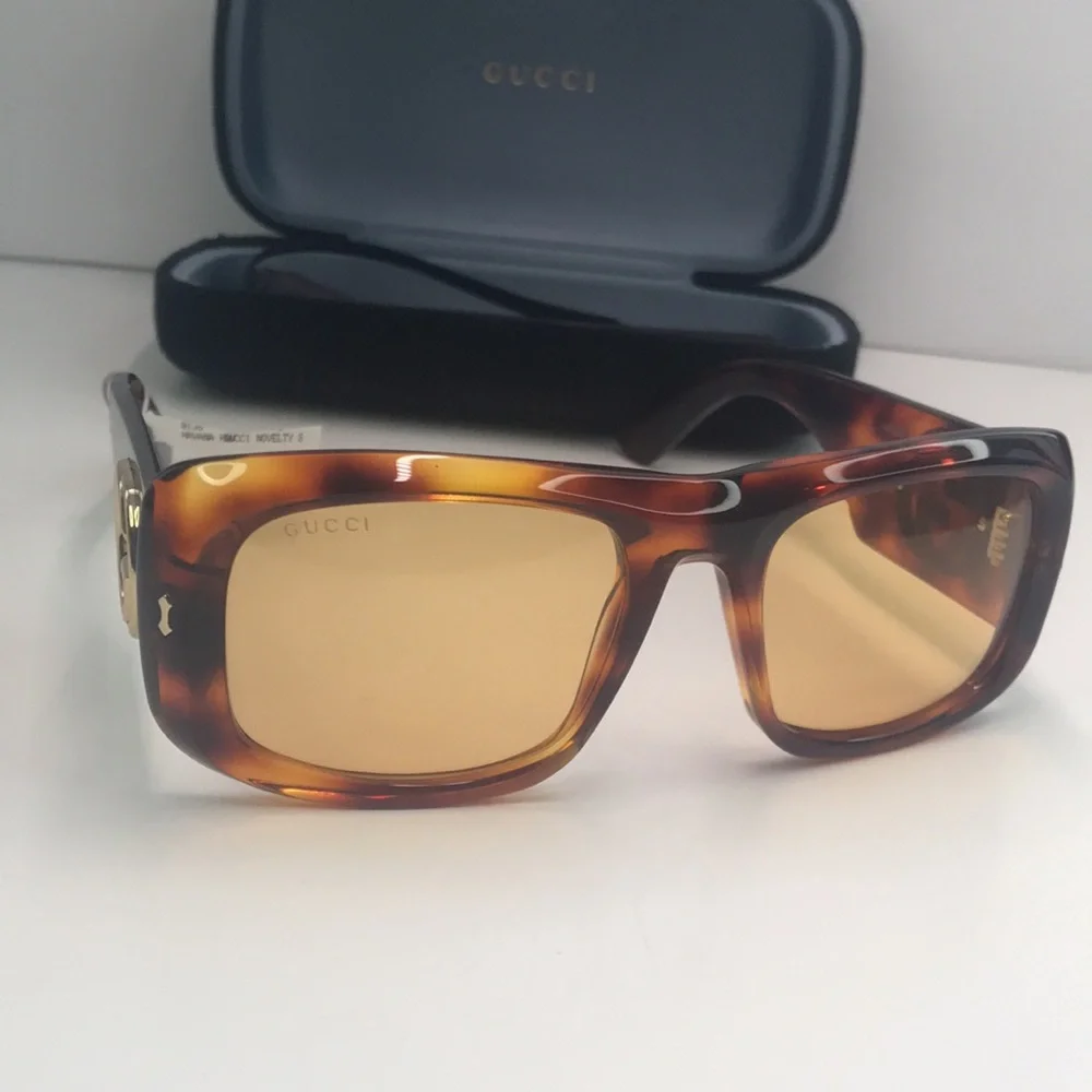 💯- New Authentic Gucci™ GG1251S 002 56 - Havana Sunglasses